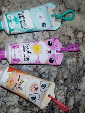 Cute Kids Hand Cream Trio – Pink Raspberry, Mint Peppermint & Peach